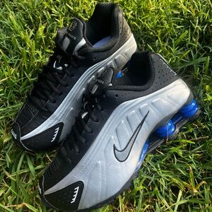 CLEAN Nike Shox R4 size 5.5 Mens Racer Blue shoes